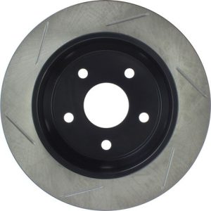 Stop Tech Brake Rotor, Sportstop ® Slotted, Silver E-Coated, Alloy, Single – 126.67043SL