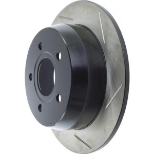 Stop Tech Brake Rotor, Sportstop ® Slotted, Silver E-Coated, Alloy, Single – 126.67043SL