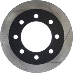 Stop Tech Brake Rotor, Sportstop ® Slotted, Silver E-Coated, Alloy, Single – 126.67046SL