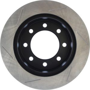 Stop Tech Brake Rotor, Sportstop ® Slotted, Silver E-Coated, Alloy, Single – 126.67046SL