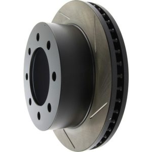 Stop Tech Brake Rotor, Sportstop ® Slotted, Silver E-Coated, Alloy, Single – 126.67046SL
