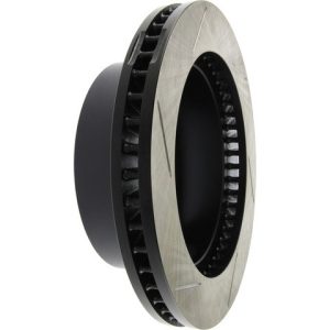 Stop Tech Brake Rotor, Sportstop ® Slotted, Silver E-Coated, Alloy, Single – 126.67046SL