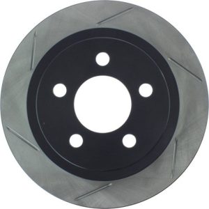 Stop Tech Brake Rotor, Sportstop ® Slotted, Silver E-Coated, Alloy, Single – 126.67063SR