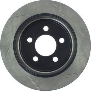 Stop Tech Brake Rotor, Sportstop ® Slotted, Silver E-Coated, Alloy, Single – 126.67063SR