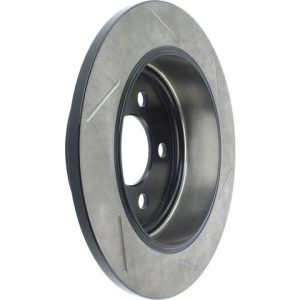 Stop Tech Brake Rotor, Sportstop ® Slotted, Silver E-Coated, Alloy, Single – 126.67063SR