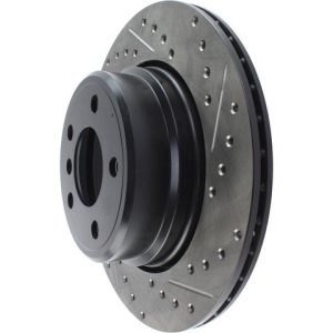 Stop Tech Brake Rotor, Sportstop ® Drilled and Slotted, One Piece Design, Wheel Bolt Pattern 5 X 120 Millimeter – 127.34061L