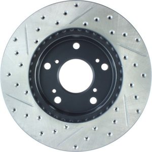 Stop Tech Brake Rotor, Sportstop ® Drilled and Slotted, One Piece Design, Wheel Bolt Pattern 5 X 114.3 Millimeter – 127.40056L