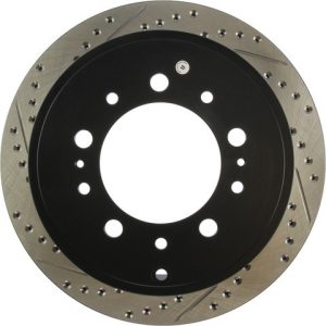 Stop Tech Brake Rotor, Sportstop ® Drilled and Slotted, One Piece Design, Wheel Bolt Pattern 5 X 150 Millimeter – 127.44157R