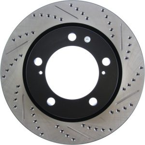 Stop Tech Brake Rotor, Sportstop ® Drilled and Slotted, One Piece Design, Wheel Bolt Pattern 5 X 150 Millimeter – 127.44162L