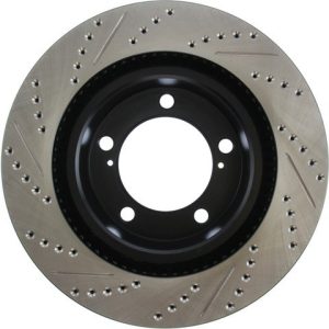 Stop Tech Brake Rotor, Sportstop ® Drilled and Slotted, One Piece Design, Wheel Bolt Pattern 5 X 150 Millimeter – 127.44162L