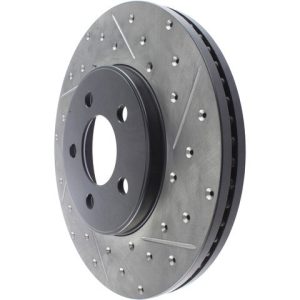 Stop Tech Brake Rotor, Sportstop ® Drilled and Slotted, One Piece Design, Wheel Bolt Pattern 5 X 114.3 Millimeter – 127.61072L