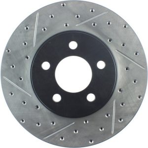 Stop Tech Brake Rotor, Sportstop ® Drilled and Slotted, One Piece Design, Wheel Bolt Pattern 5 X 114.3 Millimeter – 127.61072R