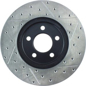 Stop Tech Brake Rotor, Sportstop ® Drilled and Slotted, One Piece Design, Wheel Bolt Pattern 5 X 114.3 Millimeter – 127.61072R