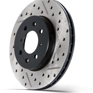 Stop Tech Brake Rotor, Sportstop ® Drilled and Slotted, One Piece Design, Wheel Bolt Pattern 5 X 118 Millimeter – 127.62058R
