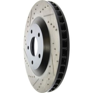 Stop Tech Brake Rotor, Sportstop ® Drilled and Slotted, One Piece Design, Wheel Bolt Pattern 5 X 120.6 Millimeter – 127.62060R