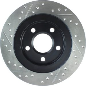 Stop Tech Brake Rotor, Sportstop ® Cryo-Treated Drilled and Slotted, One Piece Design, Wheel Bolt Pattern 5 X 118 Millimeter – 127.62064CL