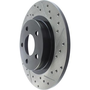 Stop Tech Brake Rotor, Sportstop ® Cryo-Treated Drilled and Slotted, One Piece Design, Wheel Bolt Pattern 5 X 118 Millimeter – 127.62064CL