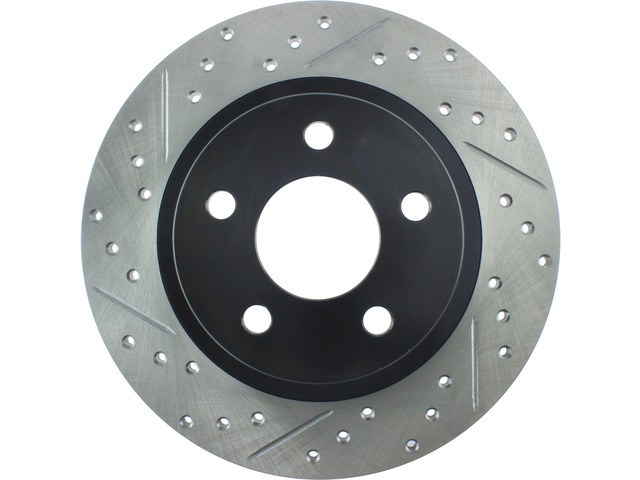 Stop Tech Brake Rotor, Sportstop ® Cryo-Treated Drilled and Slotted, One Piece Design, Wheel Bolt Pattern 5 X 118 Millimeter – 127.62064CR