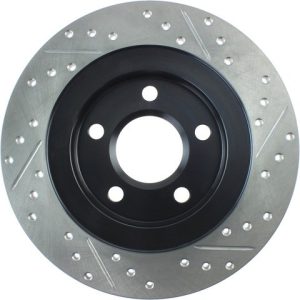 Stop Tech Brake Rotor, Sportstop ® Cryo-Treated Drilled and Slotted, One Piece Design, Wheel Bolt Pattern 5 X 118 Millimeter – 127.62064CR