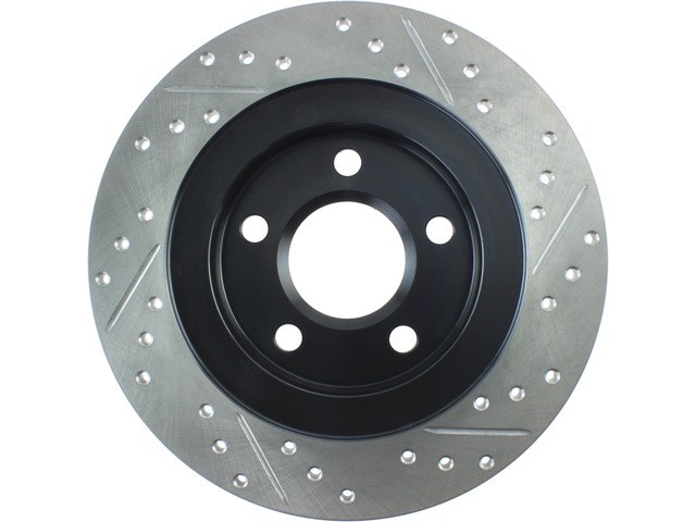 Stop Tech Brake Rotor, Sportstop ® Cryo-Treated Drilled and Slotted, One Piece Design, Wheel Bolt Pattern 5 X 118 Millimeter – 127.62064CR