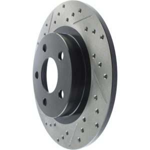 Stop Tech Brake Rotor, Sportstop ® Cryo-Treated Drilled and Slotted, One Piece Design, Wheel Bolt Pattern 5 X 118 Millimeter – 127.62064CR