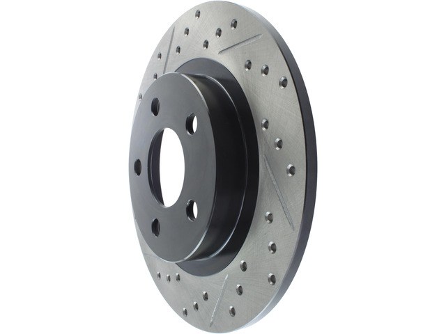 Stop Tech Brake Rotor, Sportstop ® Cryo-Treated Drilled and Slotted, One Piece Design, Wheel Bolt Pattern 5 X 118 Millimeter – 127.62064CR