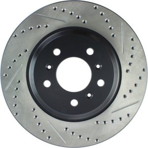Stop Tech Brake Rotor, Sportstop ® Drilled and Slotted, One Piece Design, Wheel Bolt Pattern 5 X 115 Millimeter – 127.62099L