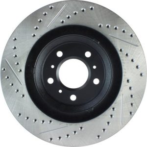Stop Tech Brake Rotor, Sportstop ® Drilled and Slotted, One Piece Design, Wheel Bolt Pattern 5 X 115 Millimeter – 127.62099L