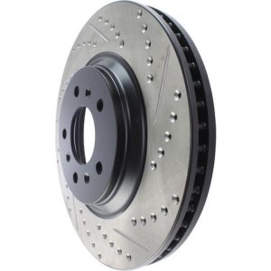 Stop Tech Brake Rotor, Sportstop ® Drilled and Slotted, One Piece Design, Wheel Bolt Pattern 5 X 115 Millimeter – 127.62099L