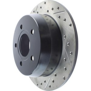 Stop Tech Brake Rotor, Sportstop ® Drilled and Slotted, One Piece Design, Wheel Bolt Pattern 5 X 127 Millimeter – 127.67043R