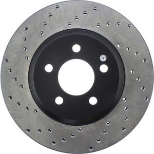 Stop Tech Brake Rotor, Sportstop ® Drilled, Silver E-Coated, Alloy, Single – 128.61086R