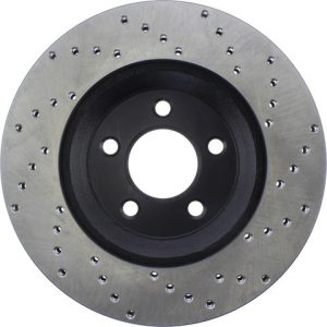 Stop Tech Brake Rotor, Sportstop ® Drilled, Silver E-Coated, Alloy, Single – 128.61086R