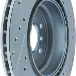 Stop Tech Brake Rotor, C-Tek Drilled and Slotted, Zinc Coated, Single – 227.34080R