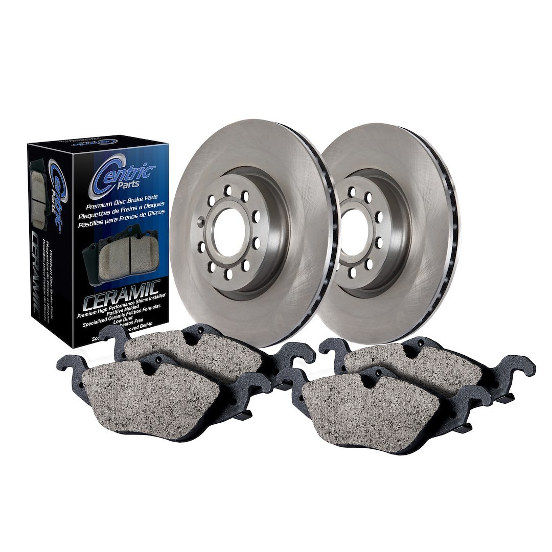 Stop Tech Brake Kit, Select Axle Pack, Ceramic Brake Pads, With Rotors and Pads – 908.35056