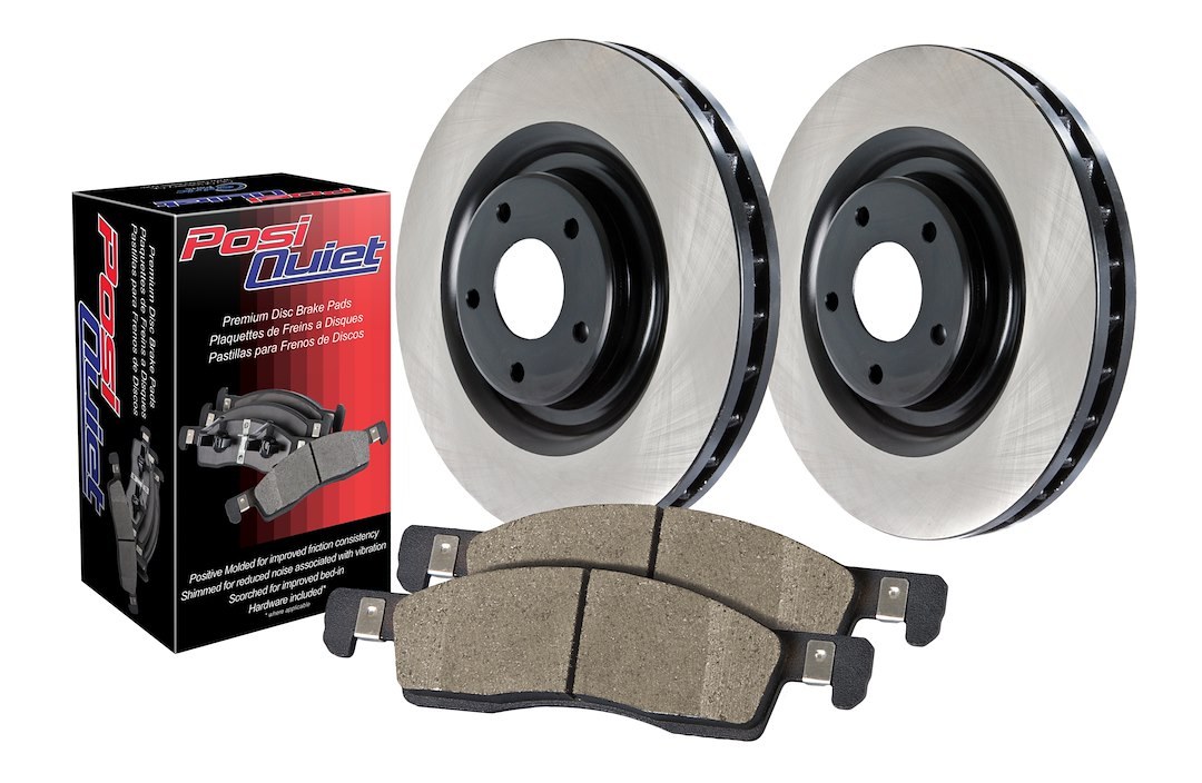 Stop Tech Brake Kit, Preferred Pack, Semi-Metallic, Black E-Coated Rotors, With Rotors and Pads – 909.47002