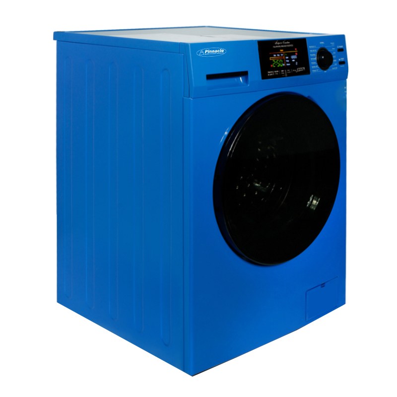 Pinnacle Clothes Washer/ Dryer Combo Unit, Front Load, 23-1/2 Inch Width X 33-1/2 Inch Height X 24.8 Inch Depth, Blue – 21 – 5500 B