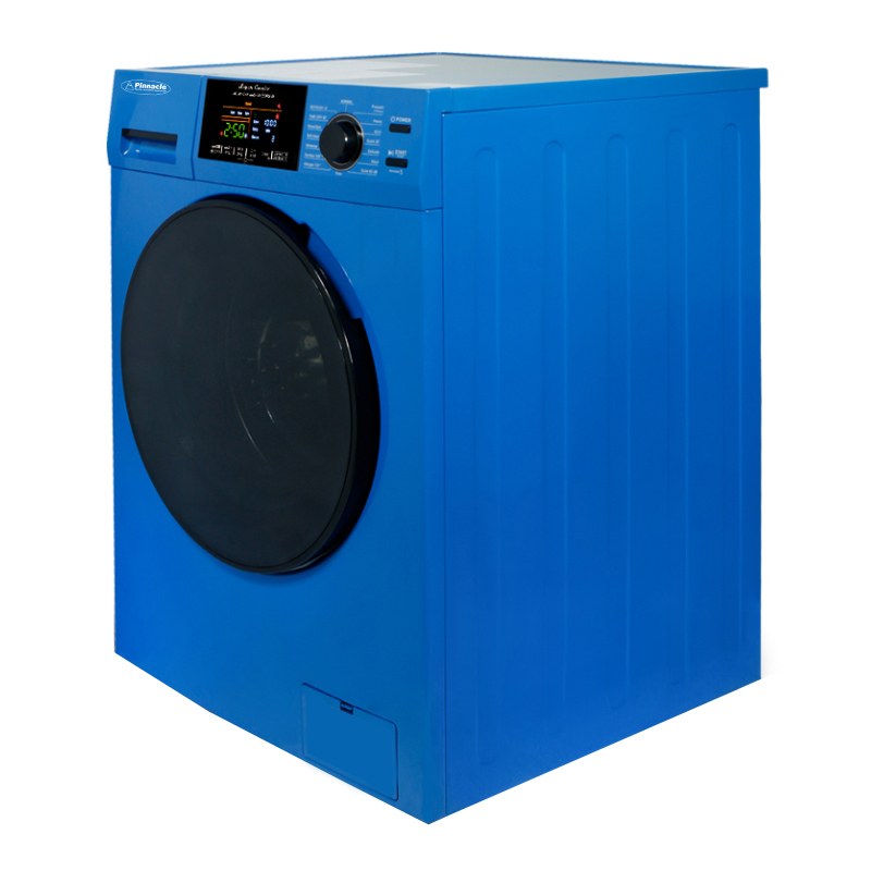 Pinnacle Clothes Washer/ Dryer Combo Unit, Front Load, 23-1/2 Inch Width X 33-1/2 Inch Height X 24.8 Inch Depth, Blue – 21 – 5500 B