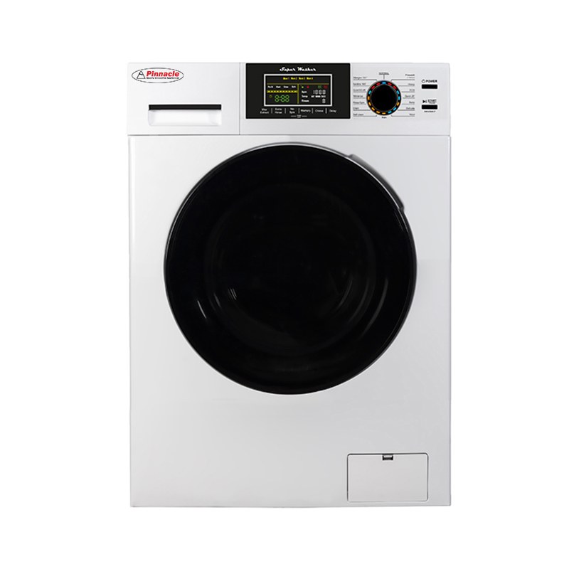 Pinnacle Clothes Washer, Front Load, 36 Inch Width X 26 Height X 27 Inch Depth, White/ 2.2 Cubic Foot Stainless Steel Drum – 21-835 XL