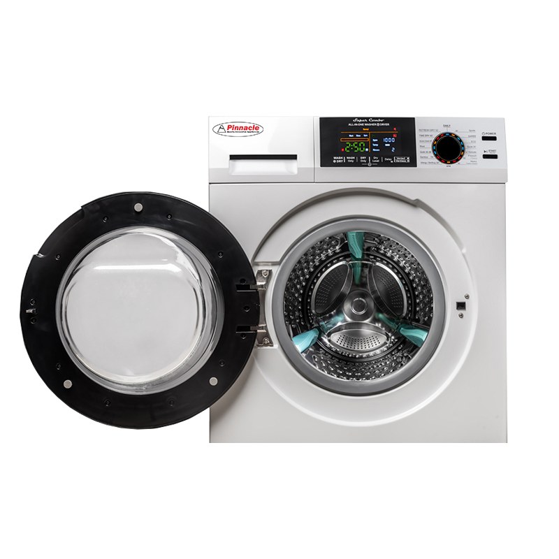 Pinnacle Clothes Washer, Front Load, 36 Inch Width X 26 Height X 27 Inch Depth, White/ 2.2 Cubic Foot Stainless Steel Drum – 21-835 XL