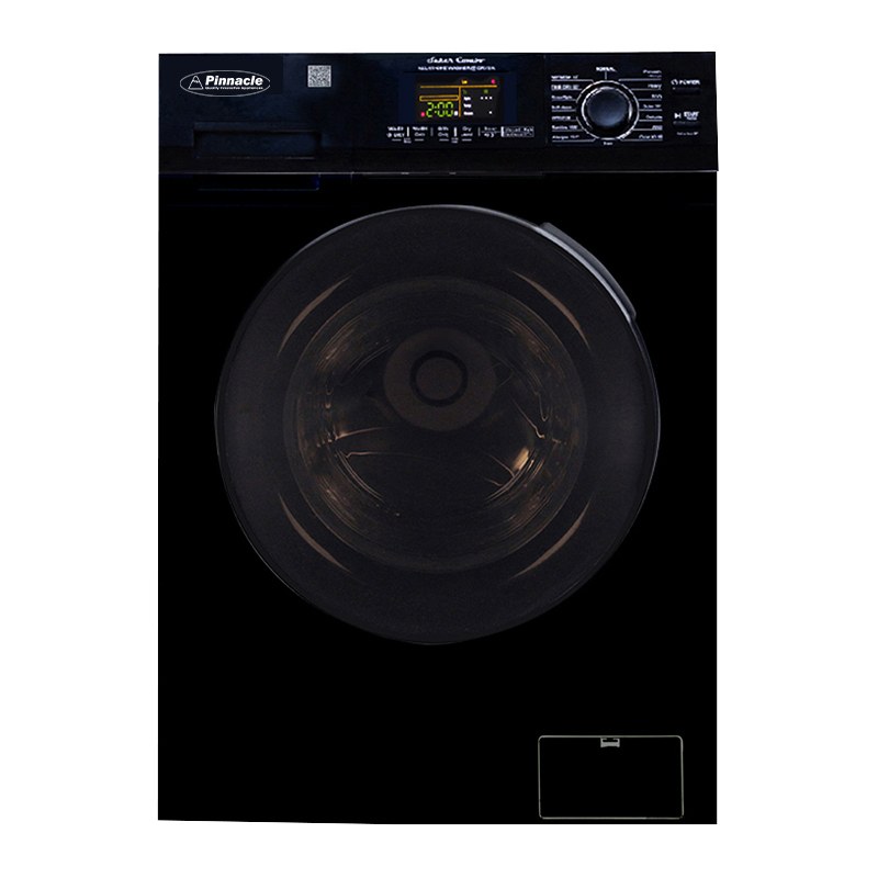 Pinnacle Clothes Washer/ Dryer Combo Unit, Super Combo, Front Load, 23.6 Inch Width X 21.8 Inch Depth X 33.5 Inch Height, Black – 22-4600 L B