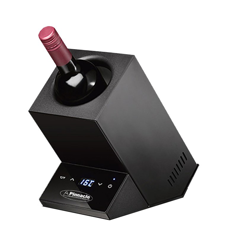 Pinnacle Wine Refrigerator, Single Bottle Capacity, Single Zone Cooling, Freestanding, 9-1/2 Inch Height X 5.3 Inch Width X 8.3 Inch Depth – WR001B