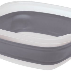 Progress Int Dish Pan, Prepworks ®, 10 Quart Capacity, Collapses to 1/3 of Its Original Size, Gray/ White, Plastic – CDT-1