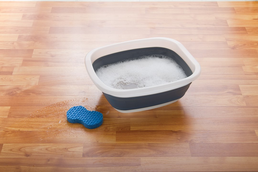 Progress Int Dish Pan, Prepworks ®, 10 Quart Capacity, Collapses to 1/3 of Its Original Size, Gray/ White, Plastic – CDT-1