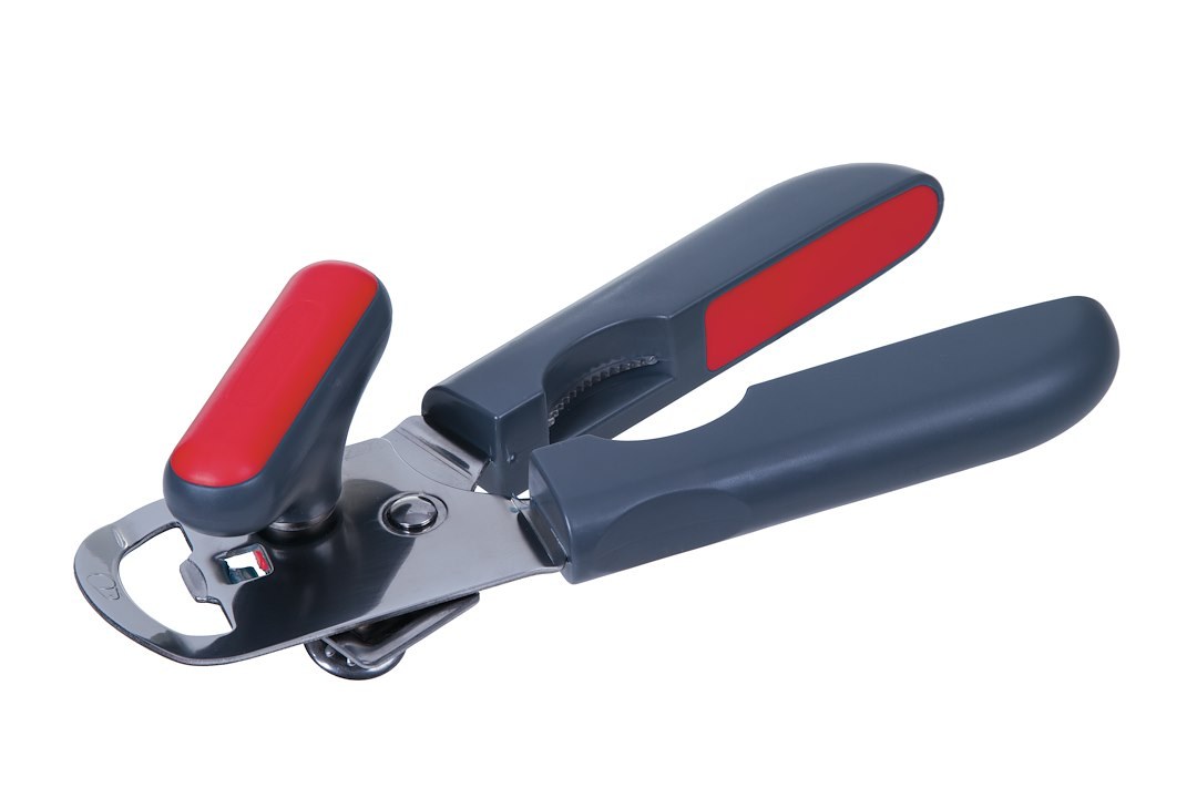 Progress Int Can Opener, Manual, Used to Open Can/ Pull-Tabs/ Metal and Plastic Bottle Caps, Hand Held, Dishwasher Safe – GT-2986