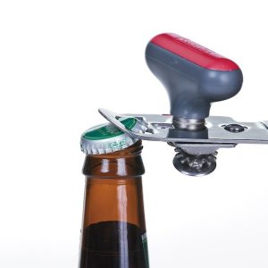 Progress Int Can Opener, Manual, Used to Open Can/ Pull-Tabs/ Metal and Plastic Bottle Caps, Hand Held, Dishwasher Safe – GT-2986