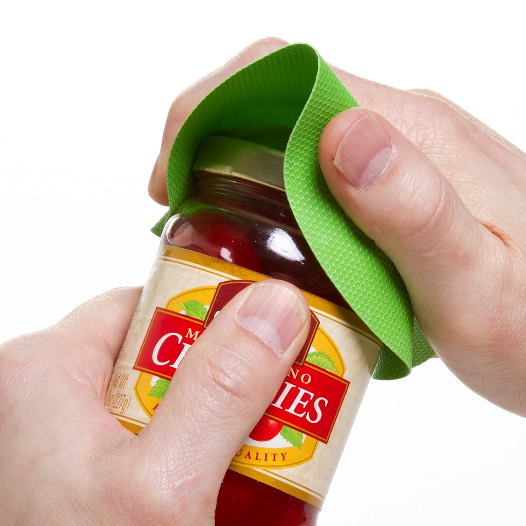Progress Int Jar Opener, Prepworks ®, Use to Open the Lid on a Jar/ Container, Grip Pad, Red/ Green/ Blue, Rubber, Not-Dishwasher Safe – GT-3236