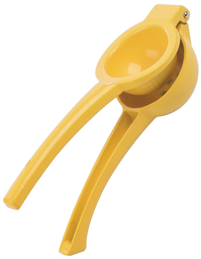 Progress Int Citrus Juicer, Prepworks ®, Used for Squeezing Lemon/ Lime, Manual Press, Dishwasher Safe, Die-Cast Aluminum, Yellow – GT-3949