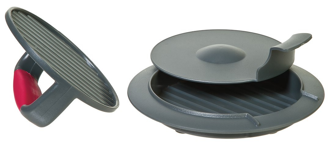 Progress Int Burger Press, Prepworks ®, Used to Make Round Meat Patties, Hand Press Type, Single Patty Press, Non-Adjustable Size – HPM-10