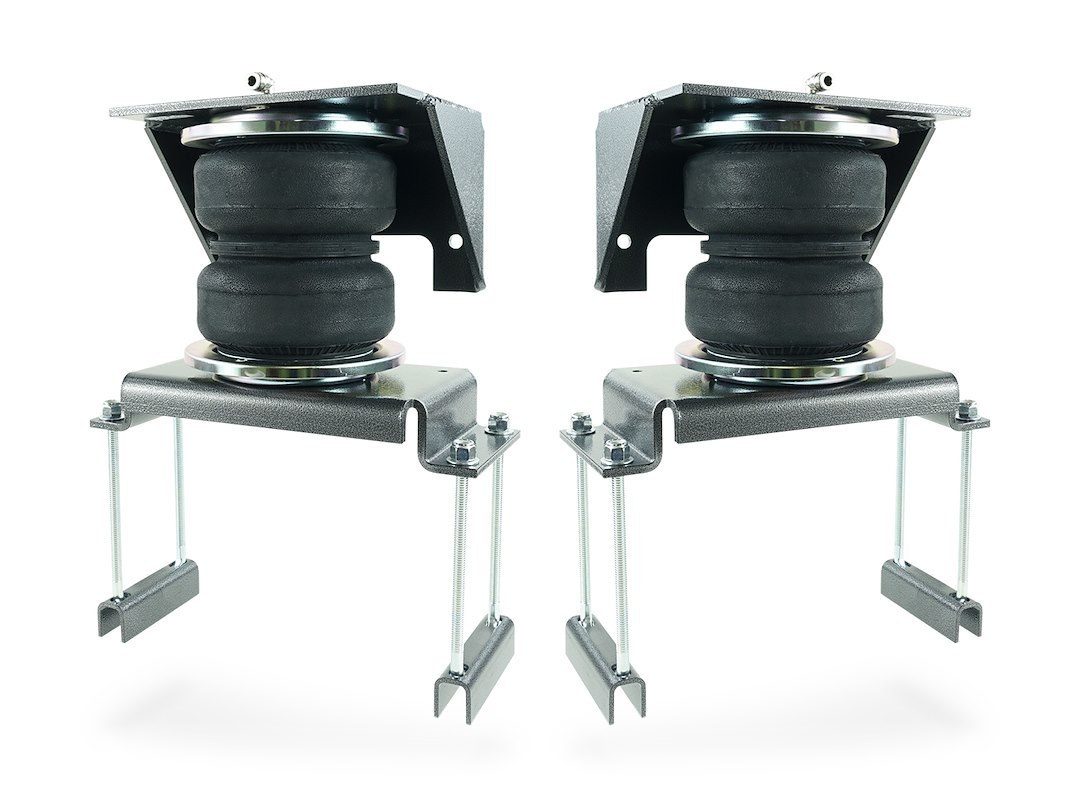 Pacbrake Helper Spring Kit, Alpha Hd™, Air Spring, Frame Mount, Up to 5000 Pound Load Capacity, Air Adjustable from 5 to 100 PSI, Rubber – HP10070