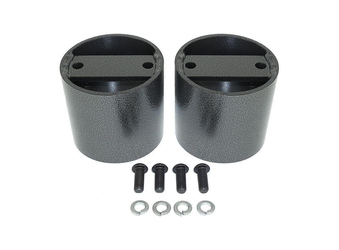Pacbrake Helper Spring Spacer, Alpha Hd™, With 4 Inch Suspension Lift, Mounts to Lower Air Spring Bracket, Carbon Steel, Sleek Black – HP10154